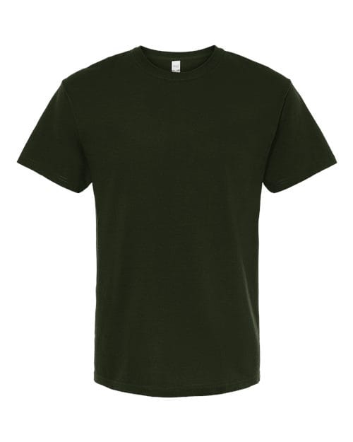 Men's Gold Soft Touch T-Shirt - Front - B01542543 - Forest Green