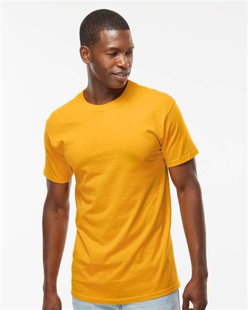 Men's Gold Soft Touch T-Shirt - OnModelFront - B01542123 - Gold