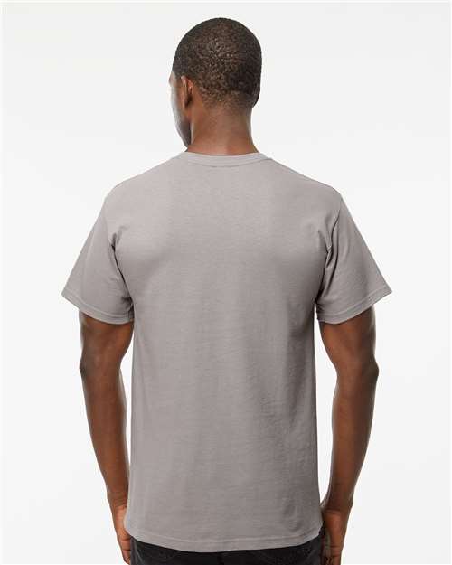 Men's Gold Soft Touch T-Shirt - OnModelBack - B01542093 - Gravel