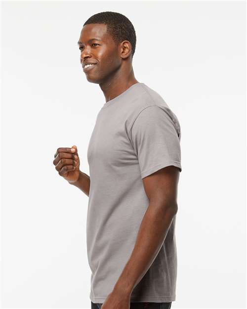 Men's Gold Soft Touch T-Shirt - OnModelSide - B01542093 - Gravel