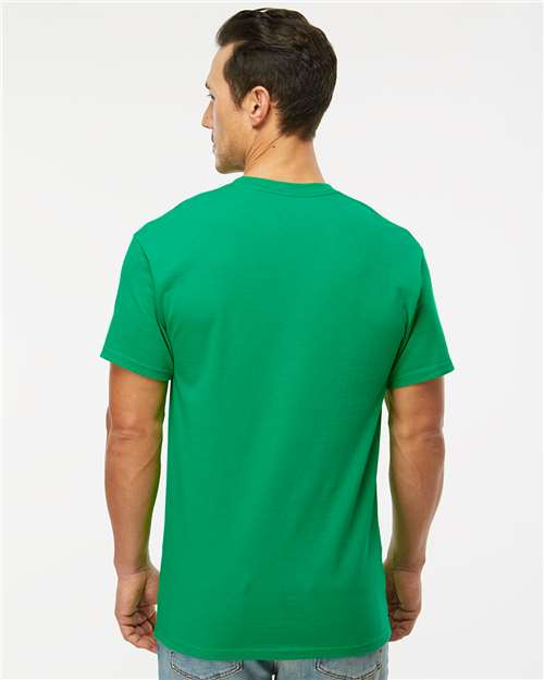 Men's Gold Soft Touch T-Shirt - OnModelBack - B01542203 - Irish Green