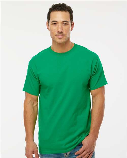 Men's Gold Soft Touch T-Shirt - OnModelFront - B01542203 - Irish Green