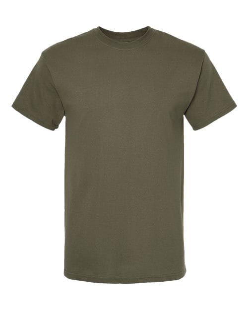 Men's Gold Soft Touch T-Shirt - Front - B01542063 - Military Green