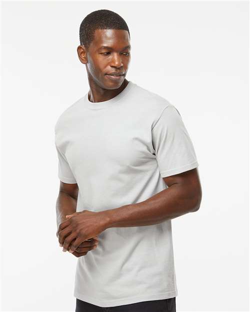 Men's Gold Soft Touch T-Shirt - OnModelSide - B01542153 - Platinum