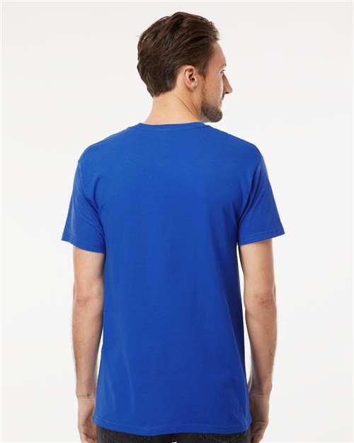 Men's Gold Soft Touch T-Shirt - OnModelBack - B01542752 - Royal