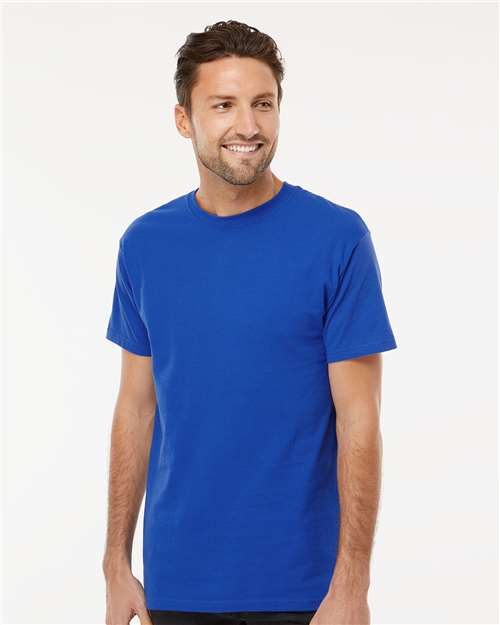Men's Gold Soft Touch T-Shirt - OnModelFront - B01542752 - Royal