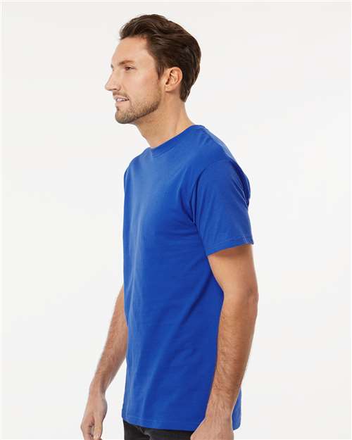 Men's Gold Soft Touch T-Shirt - OnModelSide - B01542752 - Royal