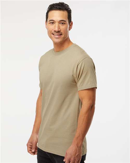 Men's Gold Soft Touch T-Shirt - OnModelSide - B01542733 - Sand