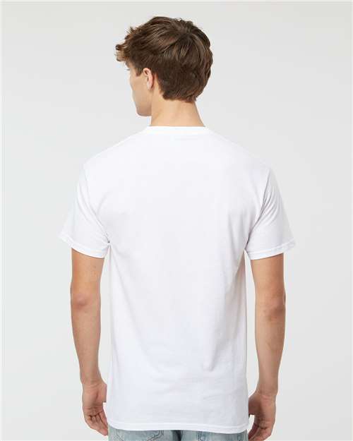 Men's Gold Soft Touch T-Shirt - OnModelBack - B01542002 - White