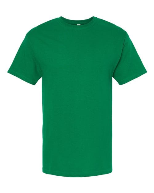 Men's Gold Soft Touch T-Shirt - Front - B01542993 - Fine Kelly Green