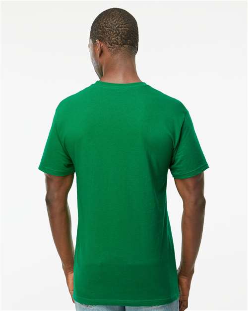 Men's Gold Soft Touch T-Shirt - OnModelBack - B01542993 - Fine Kelly Green