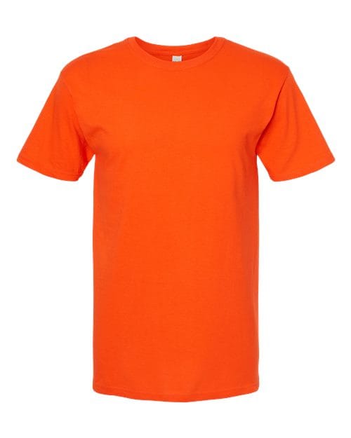 Men's Gold Soft Touch T-Shirt - Front - B01542663 - Orange
