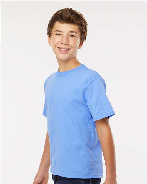 Youth Gold Soft Touch T-Shirt - OnModelSide - B01842262 - Carolina Blue