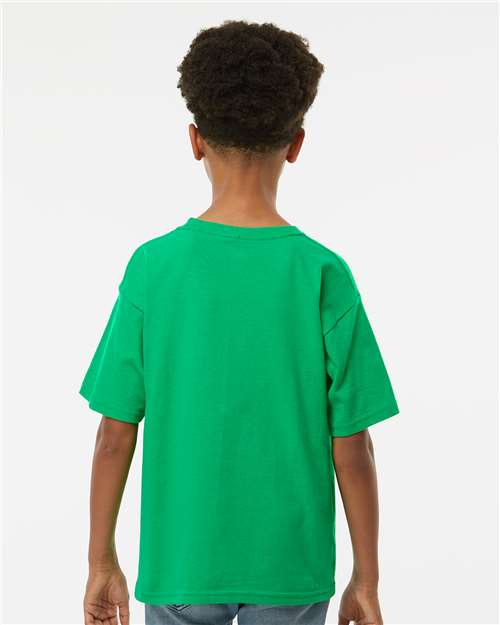 Youth Gold Soft Touch T-Shirt - OnModelBack - B01842202 - Irish Green