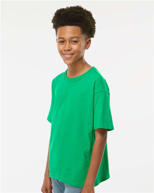 Youth Gold Soft Touch T-Shirt - OnModelSide - B01842202 - Irish Green