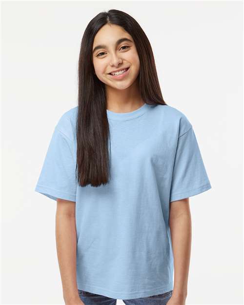 Youth Gold Soft Touch T-Shirt - OnModelFront - B01842252 - Light Blue