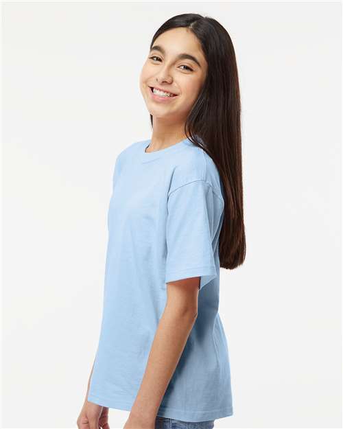 Youth Gold Soft Touch T-Shirt - OnModelSide - B01842252 - Light Blue