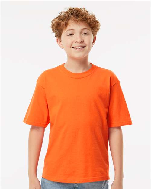 Youth Gold Soft Touch T-Shirt - OnModelFront - B01842662 - Orange