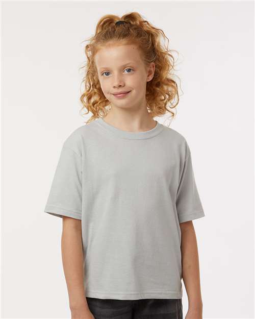 Youth Gold Soft Touch T-Shirt - OnModelFront - B01842122 - Platinum