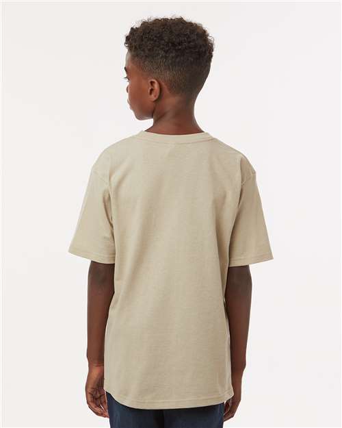 Youth Gold Soft Touch T-Shirt - OnModelBack - B01842732 - Sand