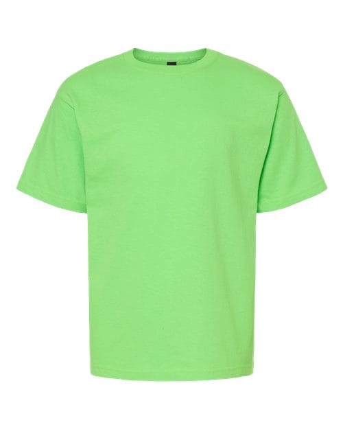 Youth Gold Soft Touch T-Shirt - Front - B01842212 - Vivid Lime