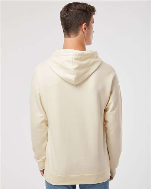 Unisex Midweight Hooded Sweatshirt - OnModelBack - B23676243 - Bone