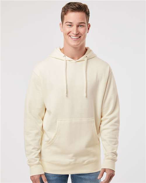 Unisex Midweight Hooded Sweatshirt - OnModelFront - B23676243 - Bone