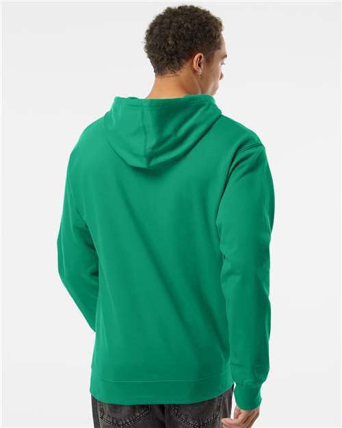 Unisex Midweight Hooded Sweatshirt - OnModelBack - B23676073 - Kelly Green