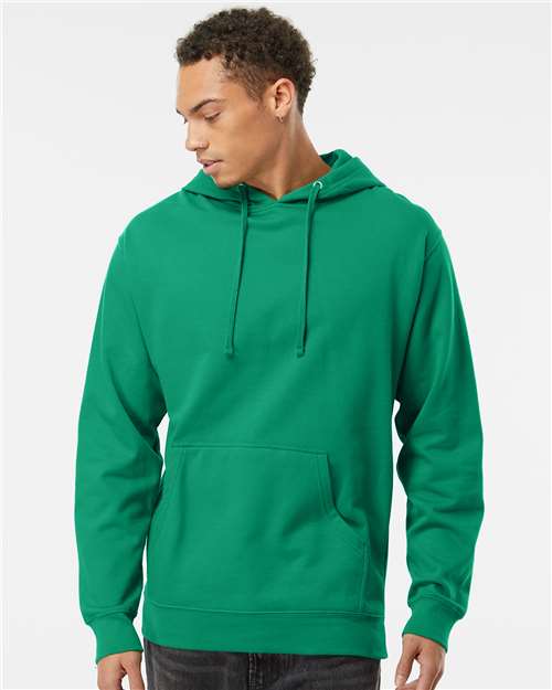 Unisex Midweight Hooded Sweatshirt - OnModelFront - B23676073 - Kelly Green