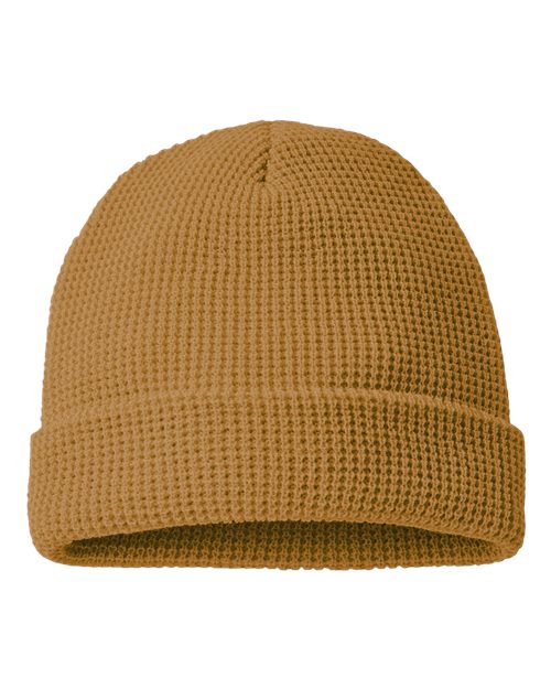 Waffle Cuffed Beanie - Front - B99695670 - undefined