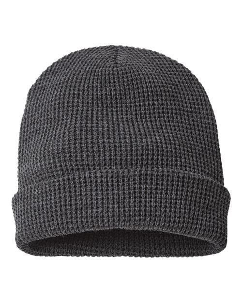 Waffle Cuffed Beanie - Front - B99695750 - undefined