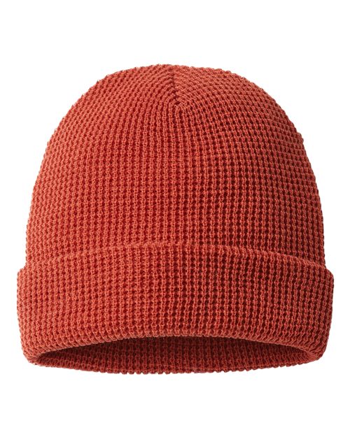 Waffle Cuffed Beanie - Front - B99695660 - undefined