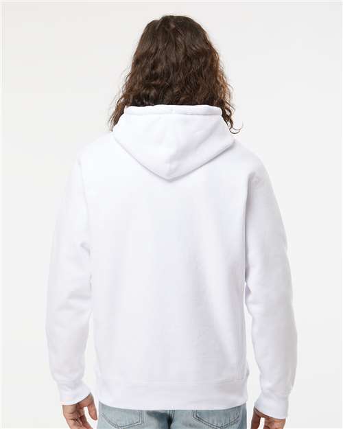 Unisex Legend Premium Heavyweight Cross-Grain Hooded Sweatshirt - OnModelBack - B02876002 - White