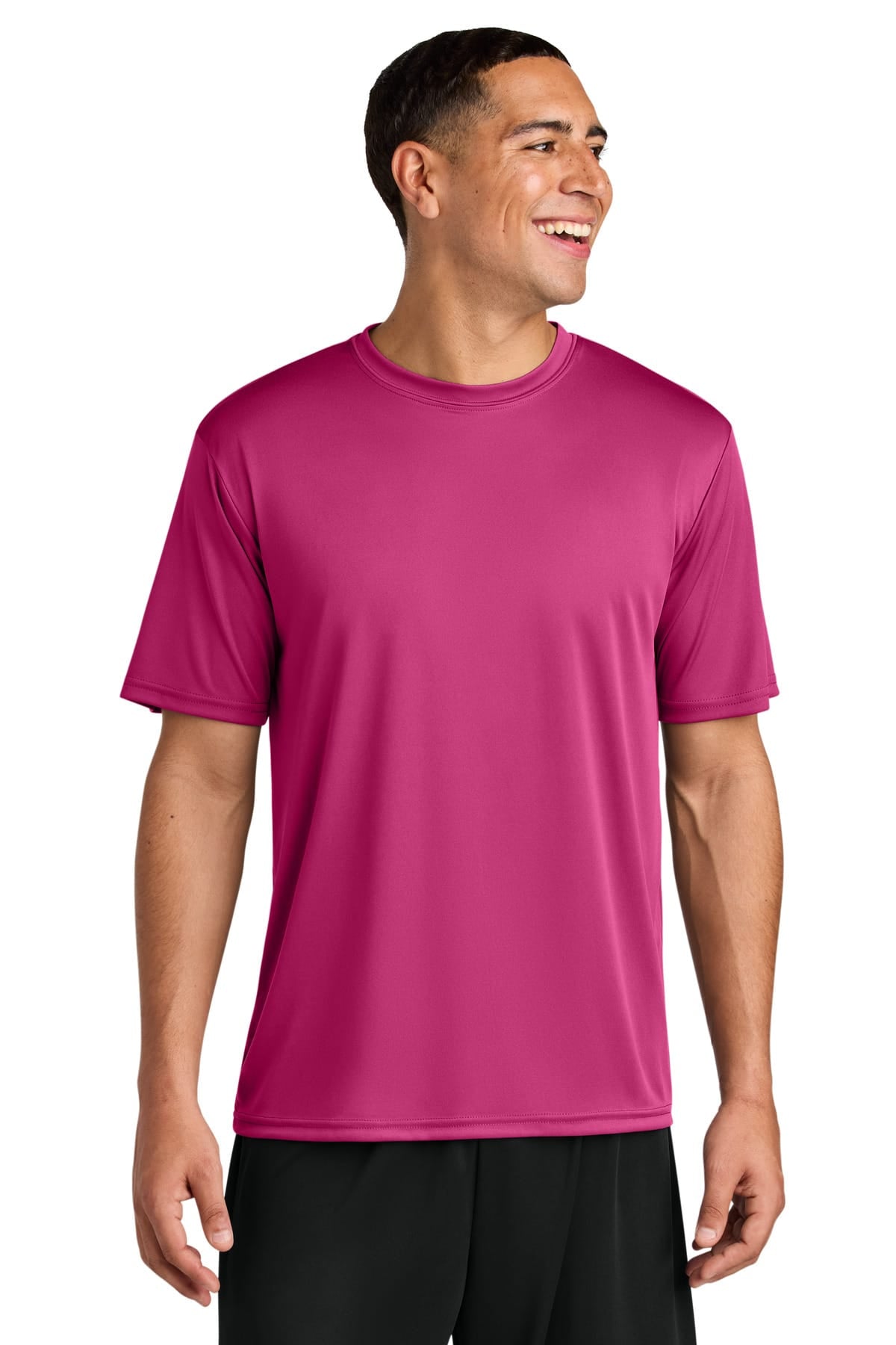 A4N3142 Cooling Performance Short Sleeve Tee in Fuchsia