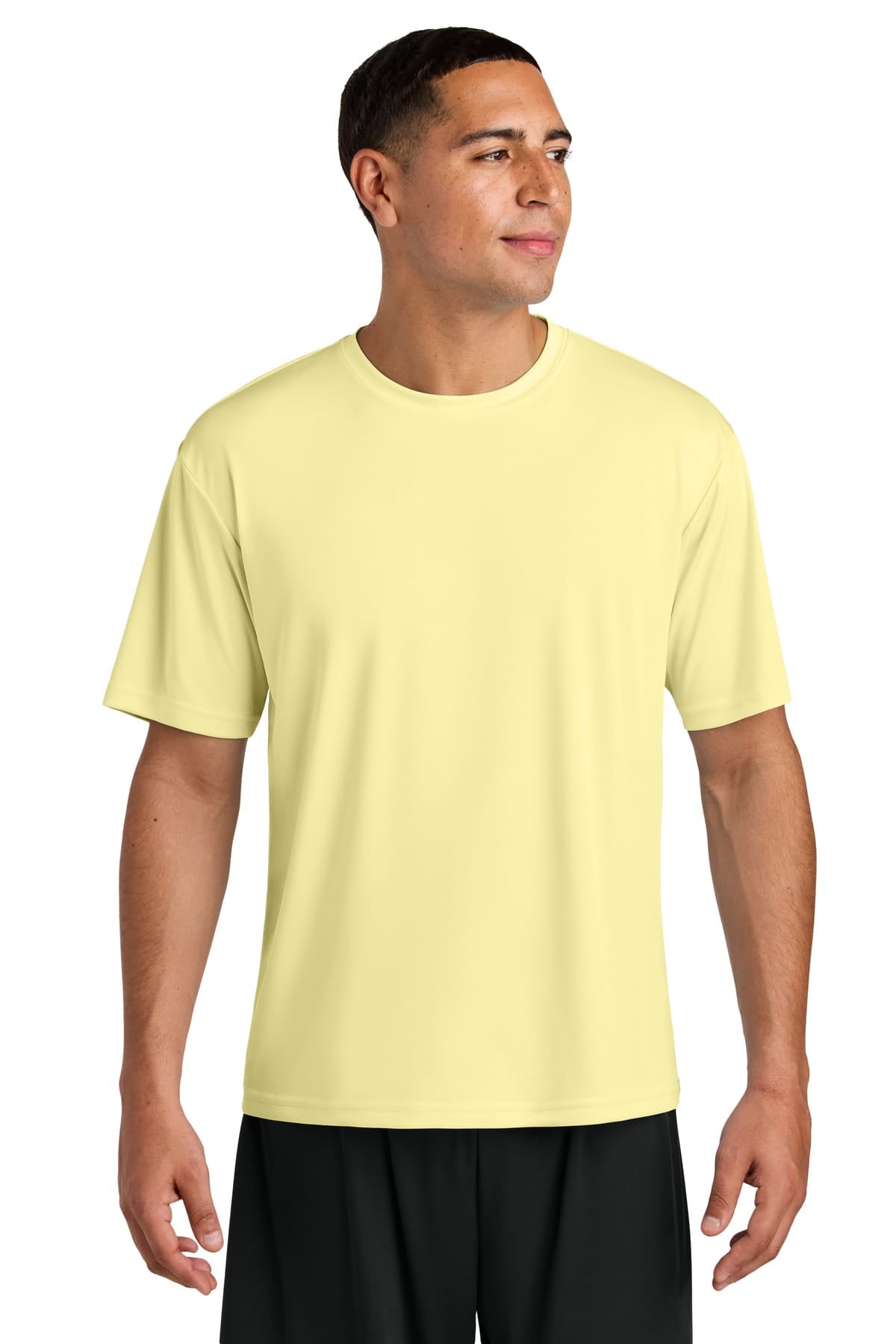A4N3142 Cooling Performance Short Sleeve Tee in Light Yellow