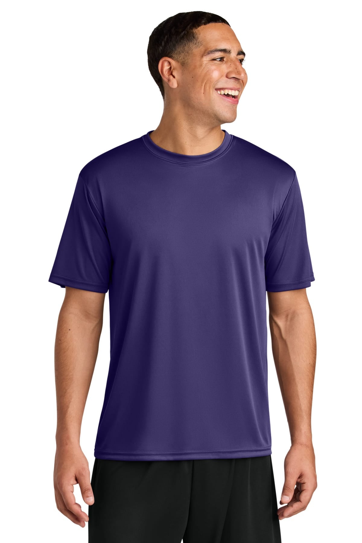 A4N3142 Cooling Performance Short Sleeve Tee in Purple