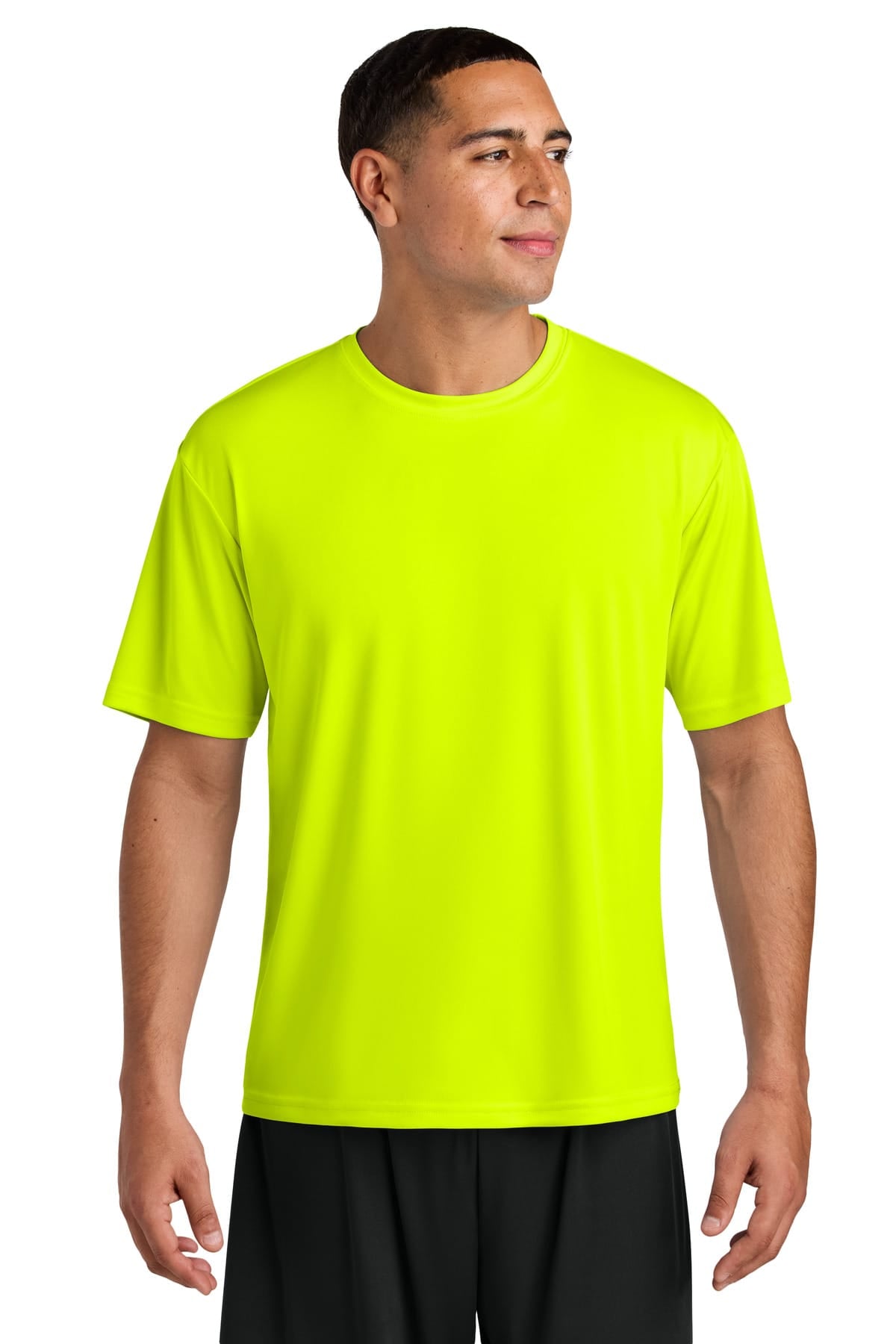 A4N3142 Cooling Performance Short Sleeve Tee in Safety Yellow
