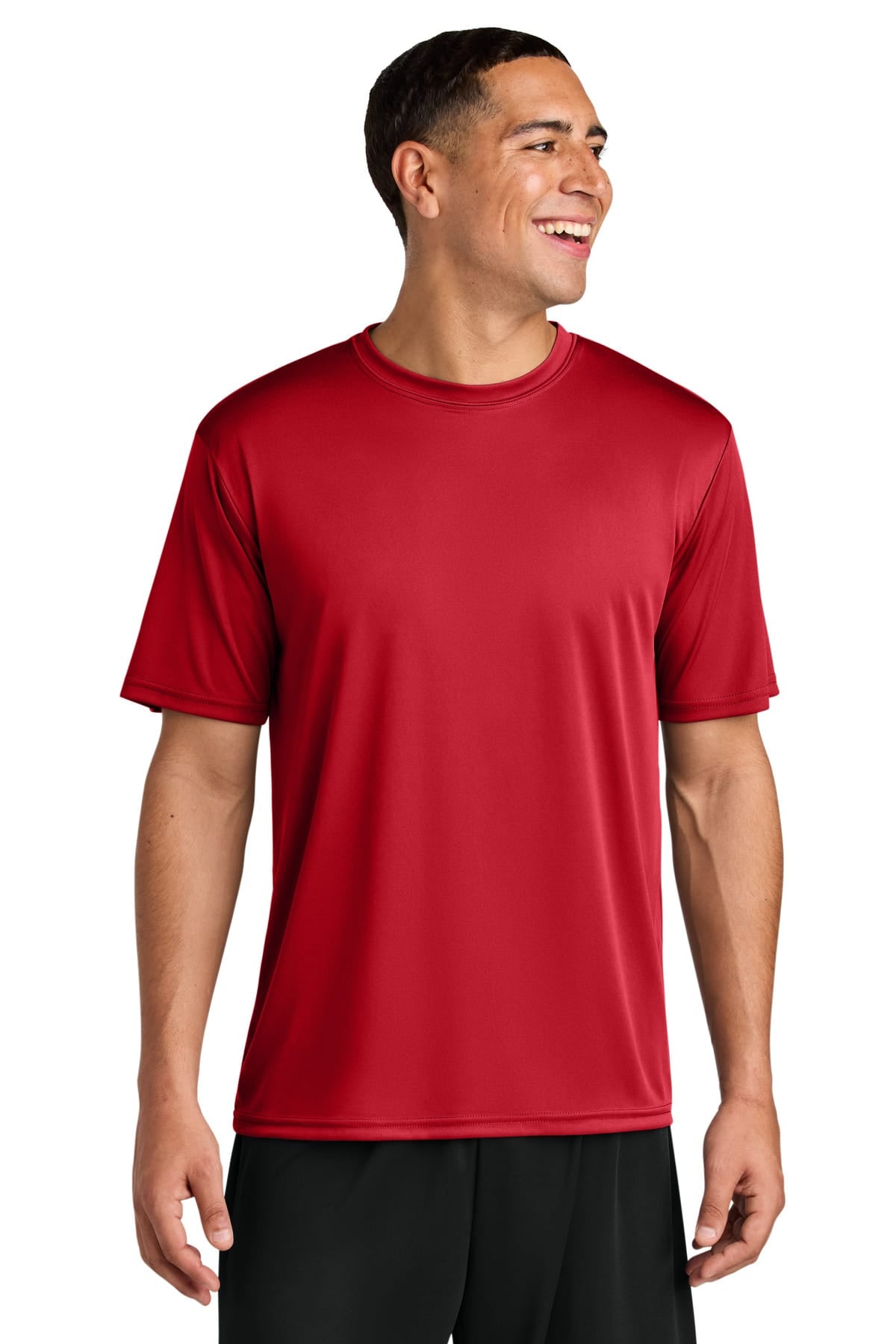 A4N3142 Cooling Performance Short Sleeve Tee in Scarlet