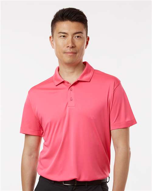 AllPro 41800 Men's Pro-Lock Performance Polo in Bright Pink