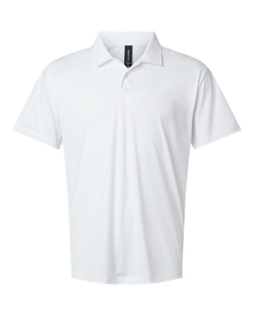 AllPro 12535 5XL / White AllPro 41800 Men's Pro-Lock Performance Polo