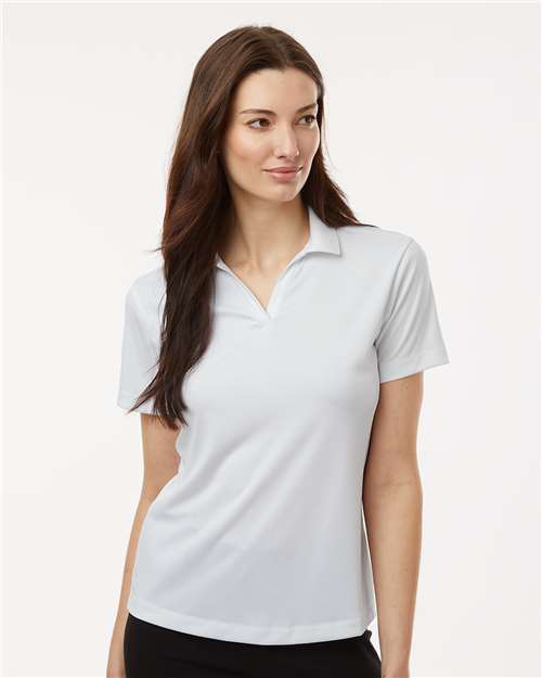 AllPro 12563 S / White AllPro 41800L Women's Pro-Lock Performance Polo