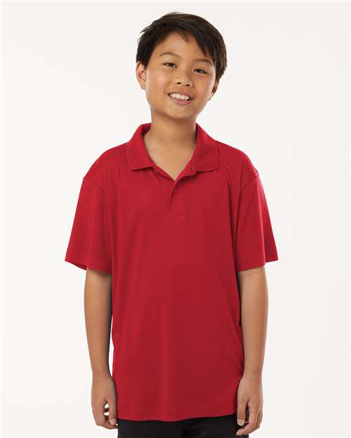 AllPro 41800Y Youth Pro-Lock Performance Polo in Red