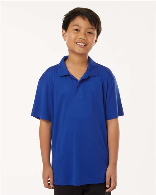 AllPro 41800Y Youth Pro-Lock Performance Polo in Royal