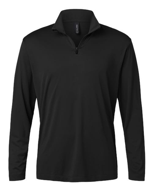 AllPro 41870 Men's Pro-Lock Performance Quarter-Zip Pullover in Black