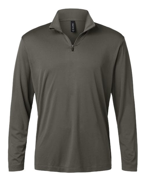 AllPro 41870 Men's Pro-Lock Performance Quarter-Zip Pullover in Charcoal
