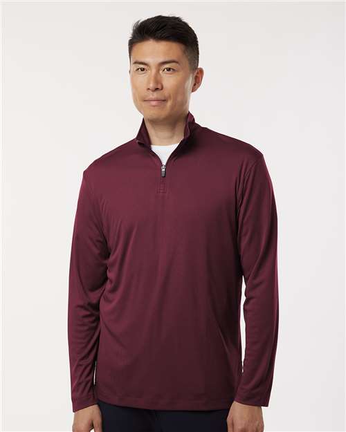 AllPro 41870 Men's Pro-Lock Performance Quarter-Zip Pullover in Maroon