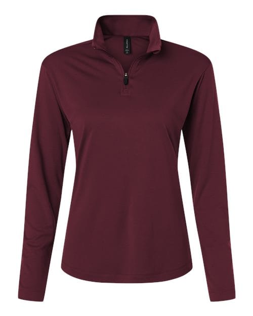 AllPro 41870L Women's Pro-Lock Performance Quarter-Zip Pullover in 
