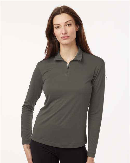 AllPro 41870L Women's Pro-Lock Performance Quarter-Zip Pullover in Charcoal