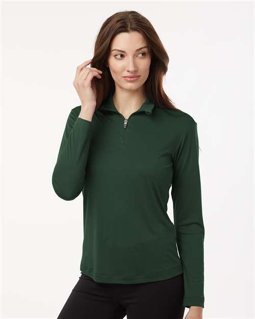 AllPro 41870L Women's Pro-Lock Performance Quarter-Zip Pullover in Forest Green