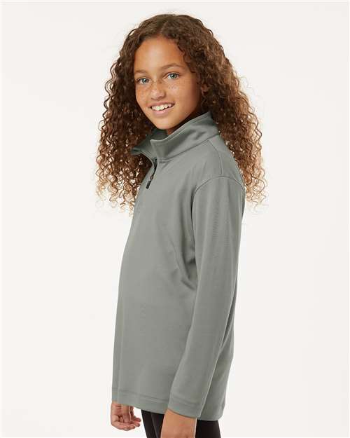 AllPro 41870Y Youth Pro-Lock Performance Quarter-Zip Pullover in 